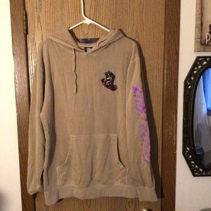 Very cool tan Santa Cruz hoodie